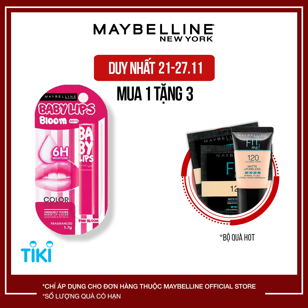 Son gió dưỡng môi Color Bloom Maybelline-Pink