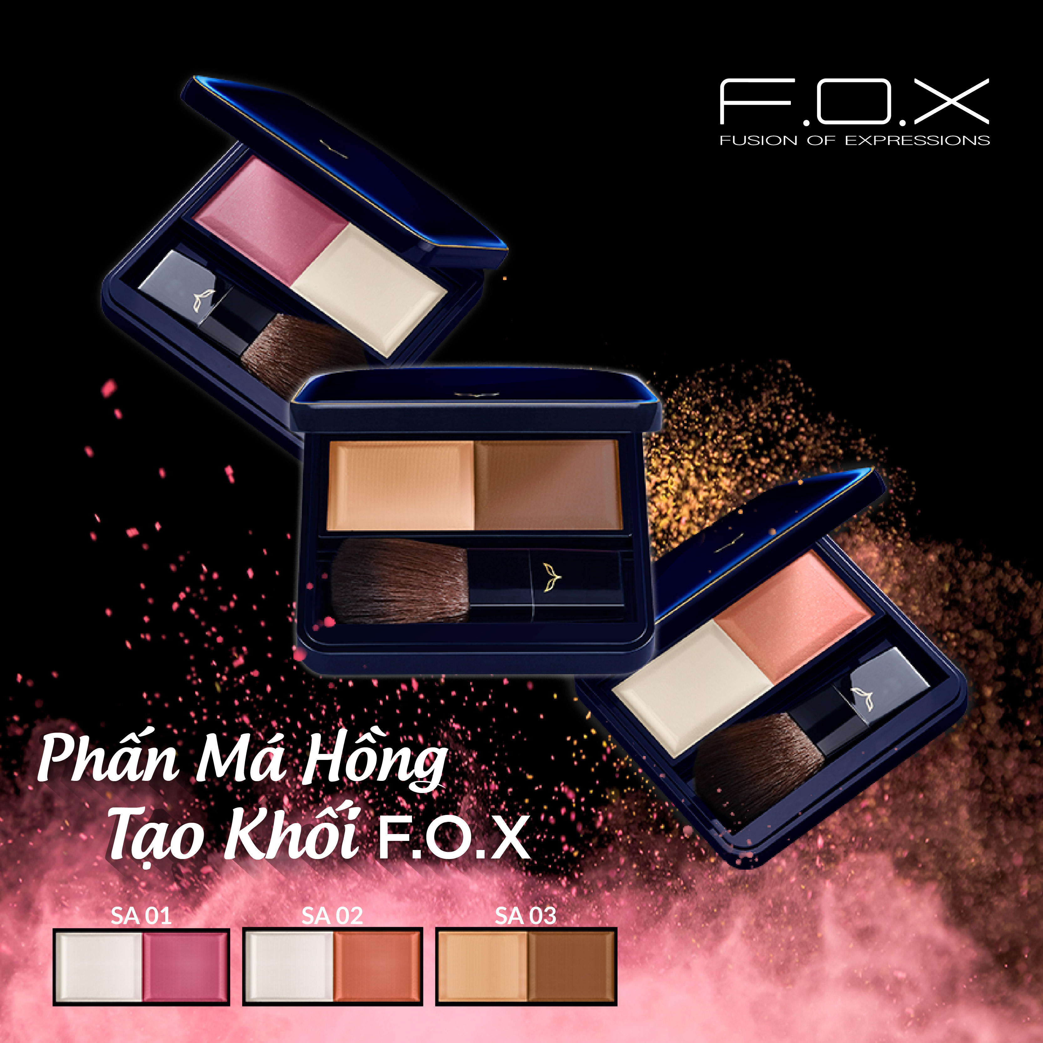 Phấn Má Hồng Tạo Khối FOX Stunning Blush 7g