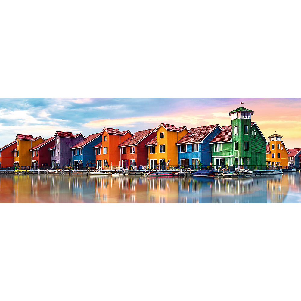 Tranh ghép hình TREFL 29034 - panorama 1000 mảnh Groningen, Hà Lan (jigsaw puzzle Tranh ghép hình )