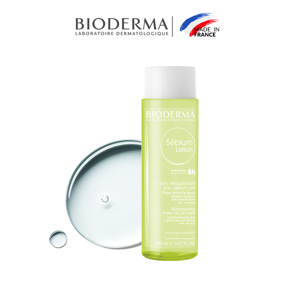 Nước hoa hồng Bioderma Sebium Lotion - 200ml