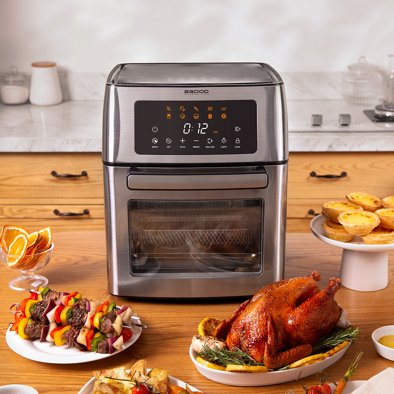 Nồi Chiên Không Dầu 2GOOD Vortex S-18 Air Fryer Oven (15 Lít) - Hàng Chính Hãng