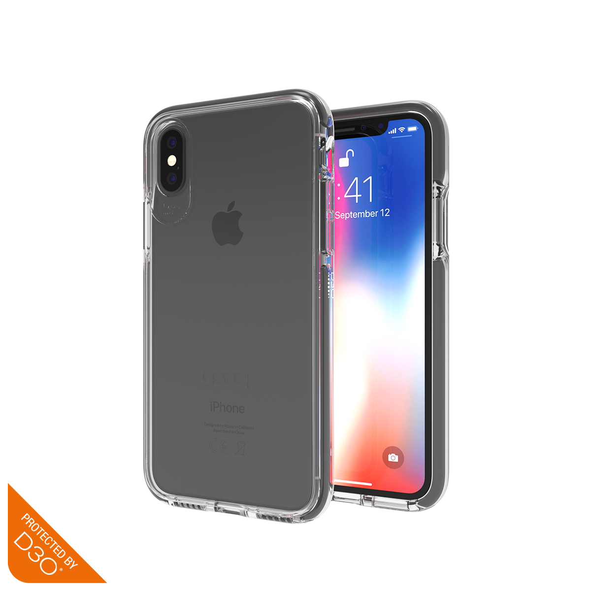 Ốp lưng chống sốc Gear4 D3O Piccadilly chống sốc 3m cho iPhone X/Xs - Hàng Chính Hãng