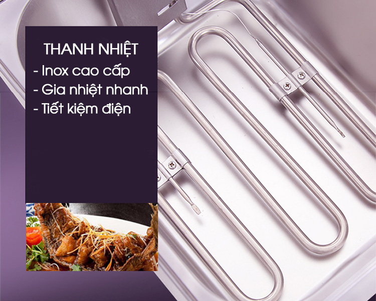 Bếp Chiên Nhúng Đơn Công Nghiệp ZL81 Dung Tích 5.5L