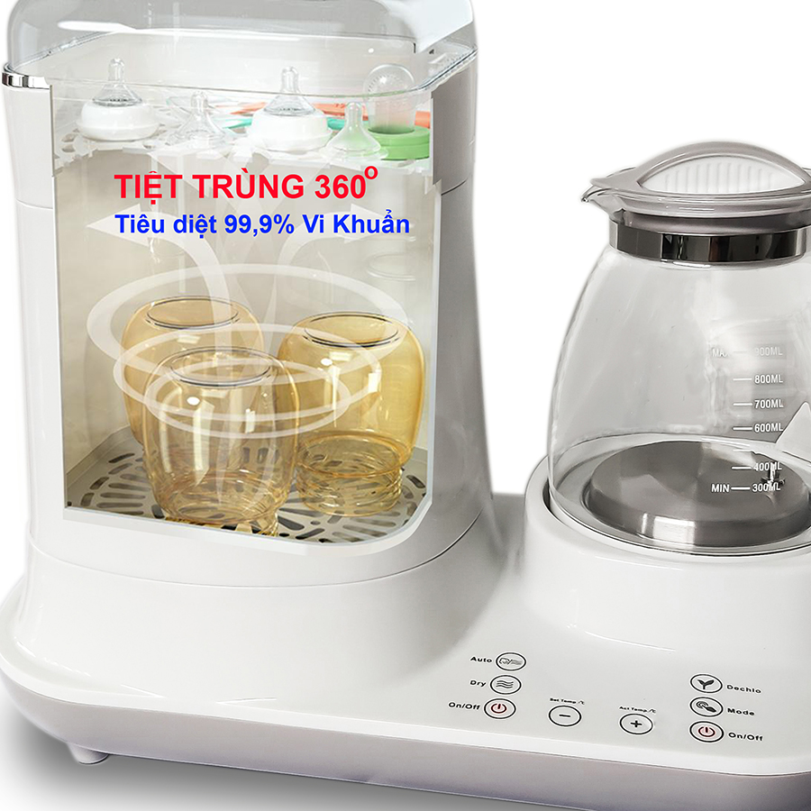 Máy Tiệt Trùng Sấy Khô - Đun Nước Siêu Tốc &amp; Hâm Nước Đa Năng Mum'S Care MC-7902