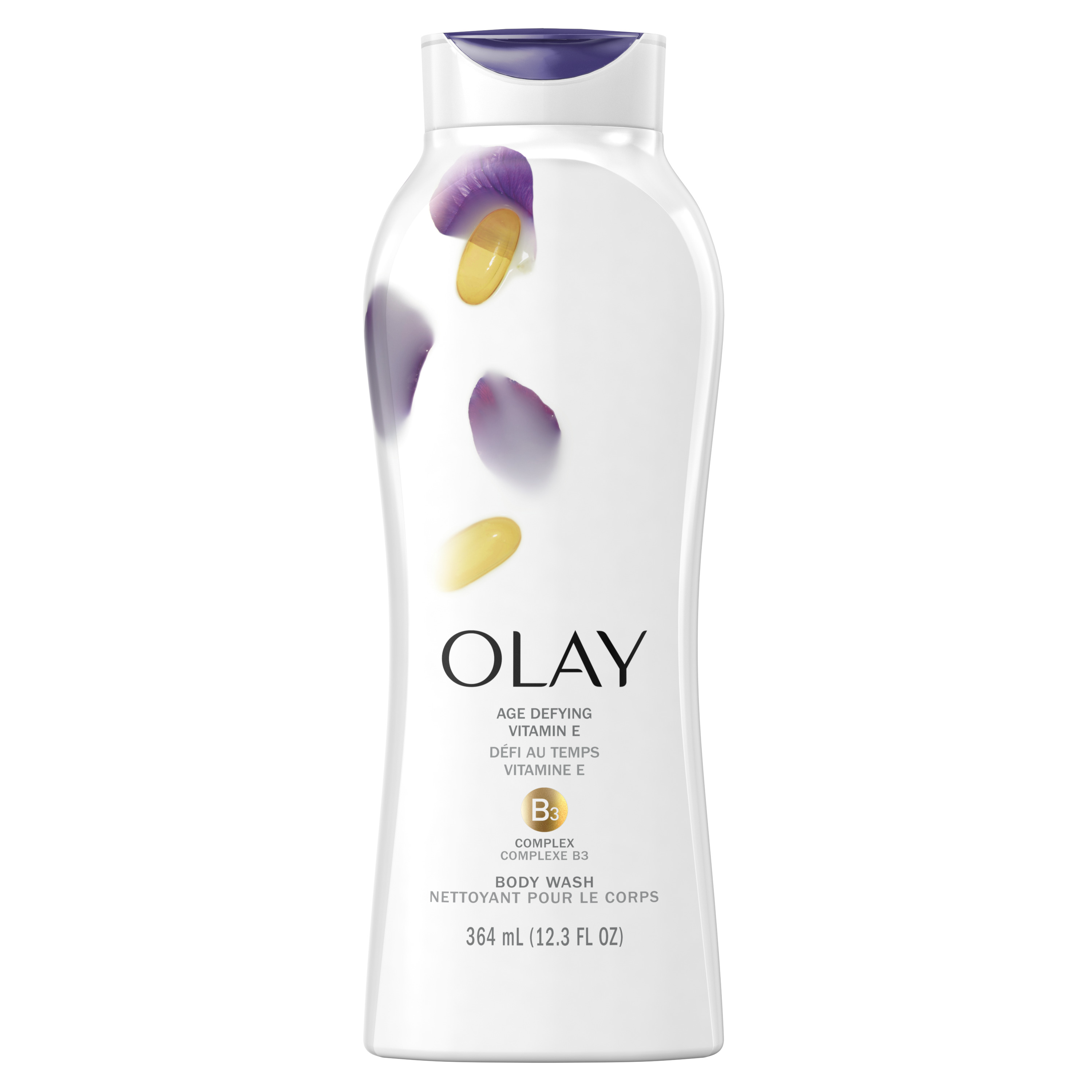 Bộ 2 Sữa Tắm Olay Body wash Strawberry &amp; Mint 650 ml + Olay Body wash Age Defying 650 ml [Tặng kèm túi đựng mỹ phẩm]