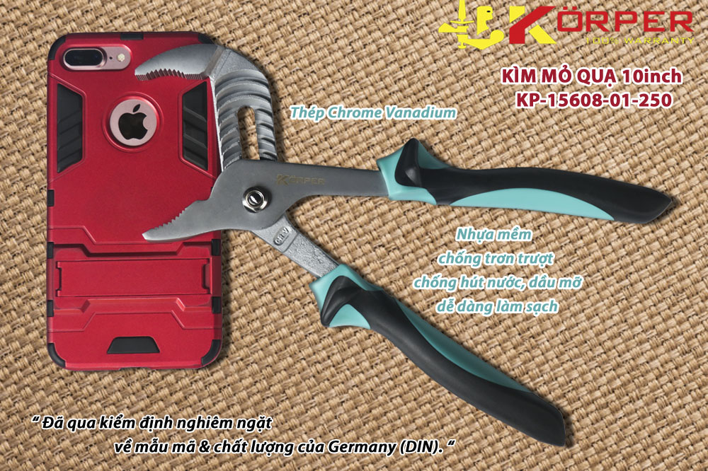 Kìm mỏ quạ 10" Korper KP-15608-01-250