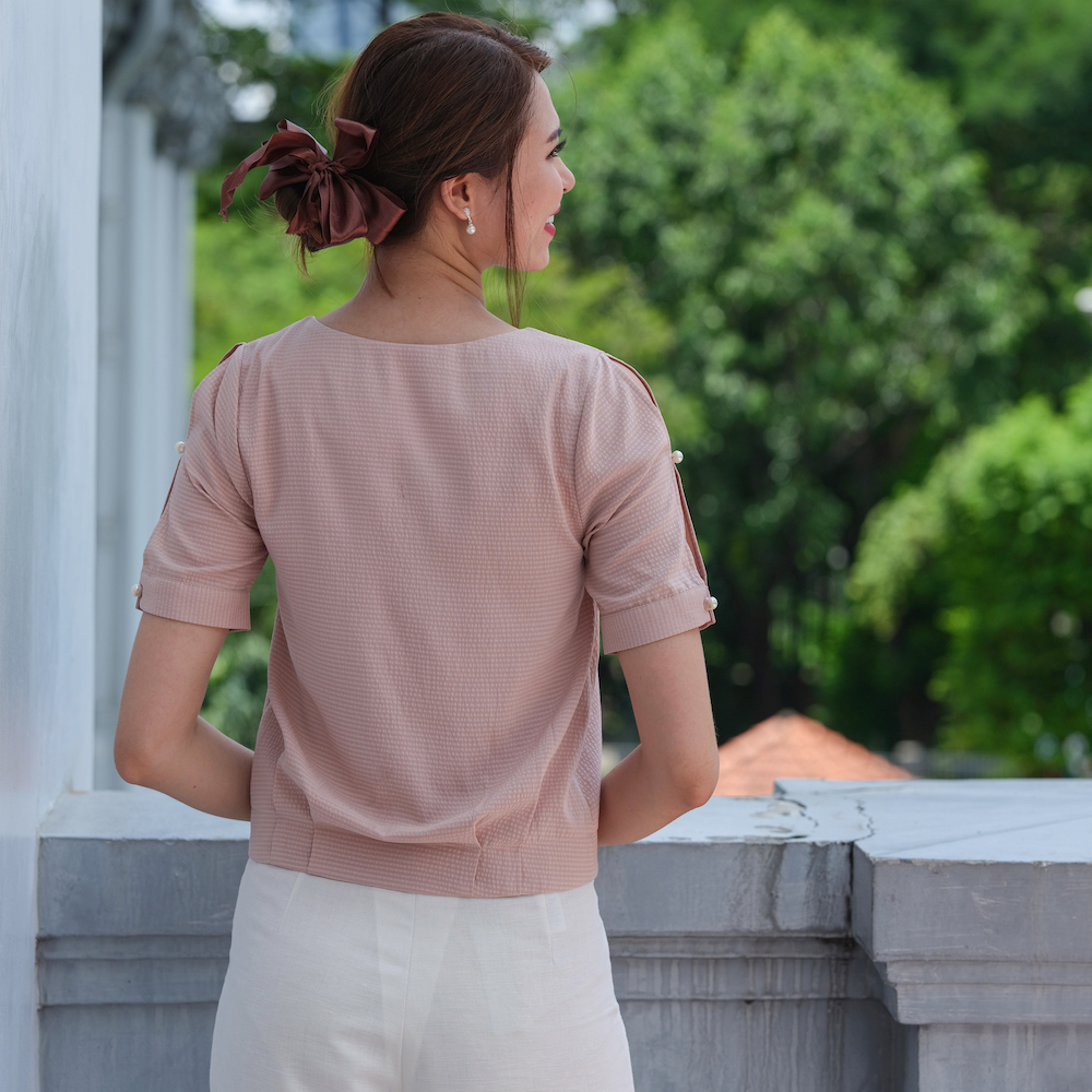 Áo Kiểu Nữ Đẹp Áo Xẻ Tay Thời trang thiết kế Hity TOP127