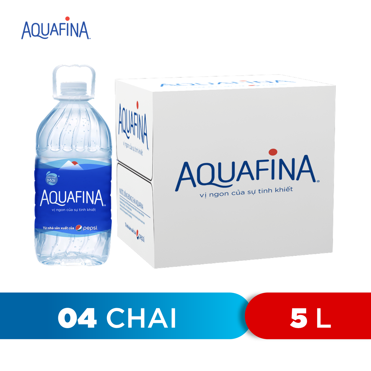 Thùng 4 Chai Nước Uống Aquafina