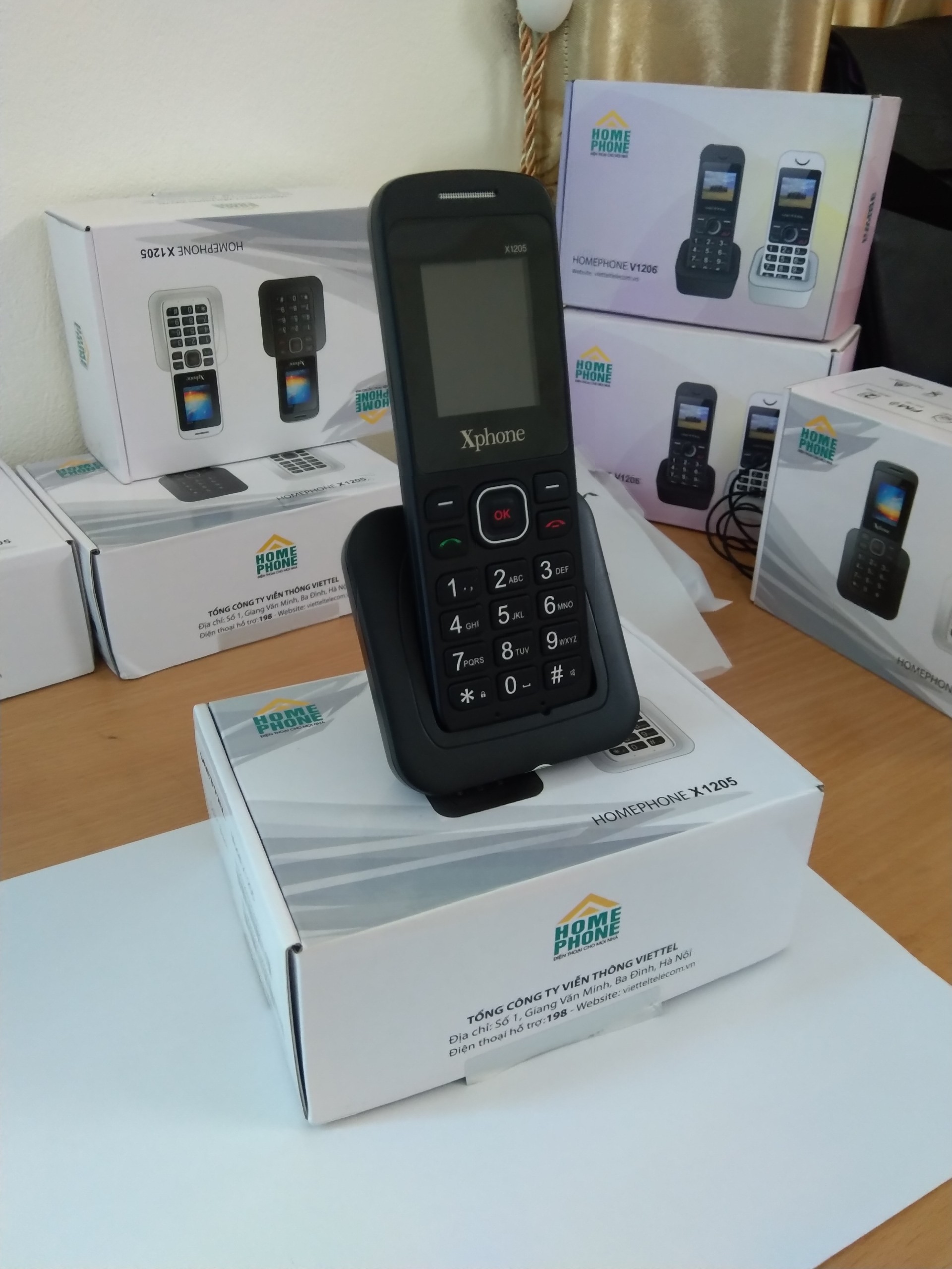 Điện thoại bàn Homephone Viettel cầm tay - Hàng chính hãng