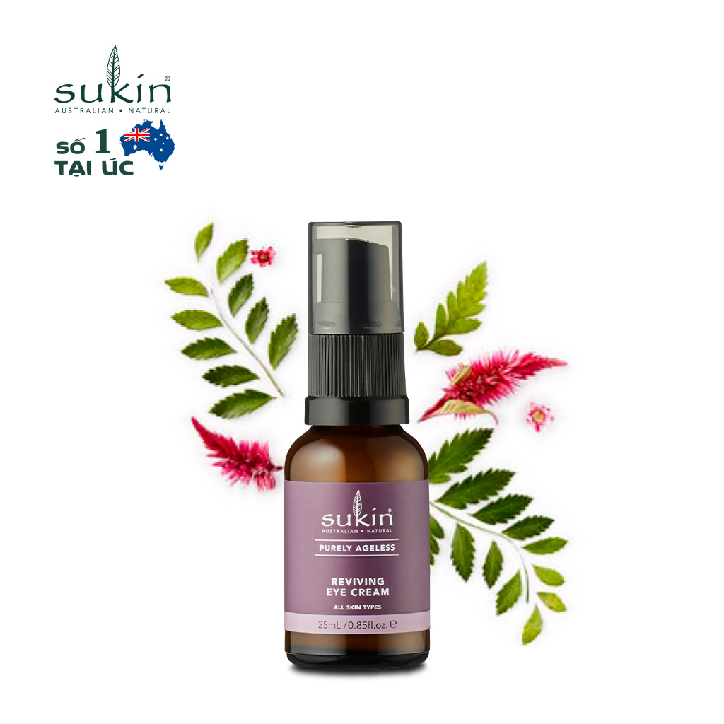 Kem Phục Hồi Da Chống Lão Hóa Vùng Mắt Sukin Purely Ageless Reviving Eye Cream 25ml