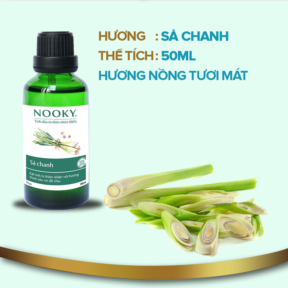 [50ml] Tinh dầu Sả Chanh NOOKY 100% Thiên Nhiên - TORO FARM