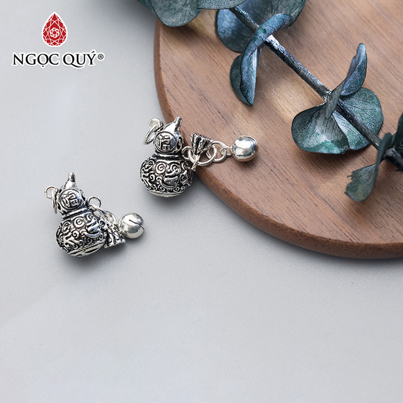 Charm bạc hình hồ lô mặt treo - Ngọc Quý Gemstones