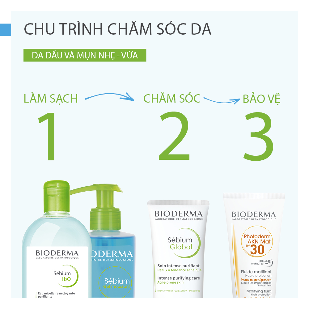 Kem Dưỡng Giảm Mụn Nhẹ Bioderma Sebium Global - 30ml