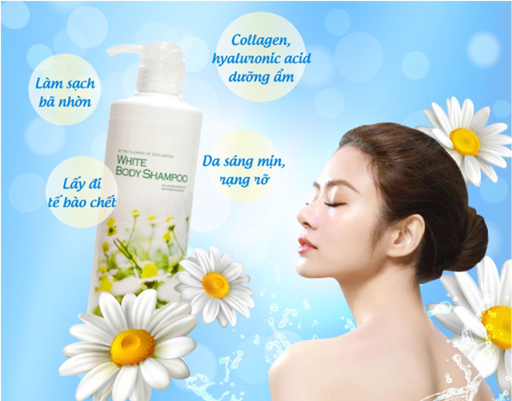 Sữa Tắm Trắng Da Dưỡng Ẩm Nhật Bản Manis White Body Shampoo 450ml, Tẩy Tế Bào Da Chết, Làm Sáng Da Và Ngăn Ngừa Lão Hóa