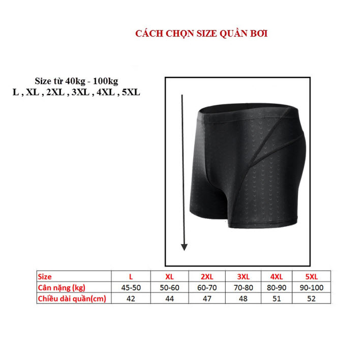 Quần Bơi Nam Thiết Kế Vảy Cá Mập Yesure Chống Thấm Nước , Nhanh Khô Tặng Kèm Nón Bơi và Bịt Tai Silicon Cao Cấp