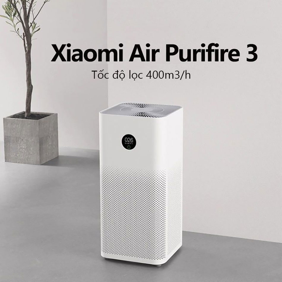 Máy lọc không khí Xiaomi Air Purifier 3 - Hàng Nhập Khẩu