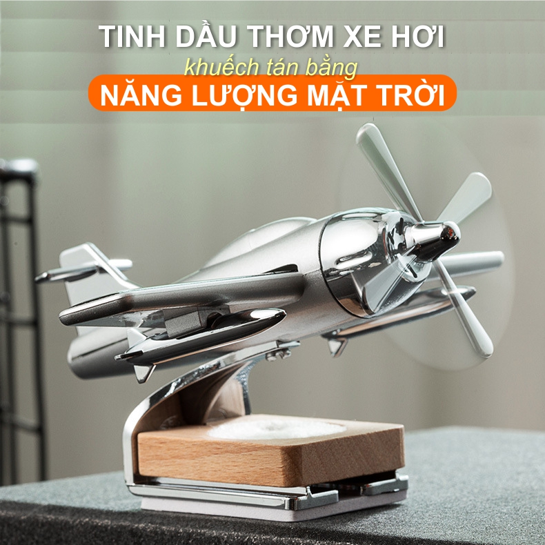 Tinh dầu thơm xe hơi mô hình máy bay chiến đấu chạy bằng năng lượng mặt trời