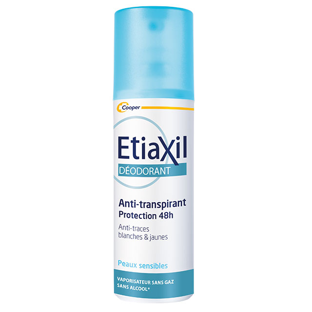 Xịt Khử Mùi Etiaxil Déodorant Anti-Transpirant 48h Anti-Traces Blanches & Jaunes 100ml