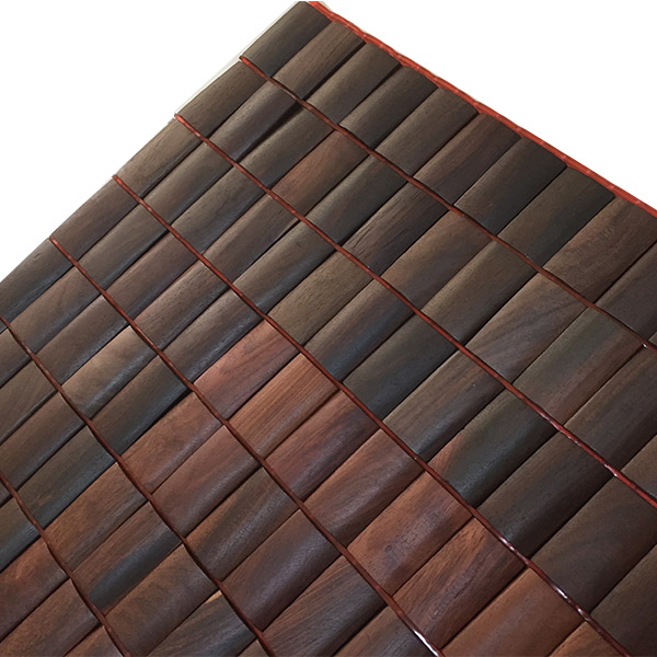 Chiếu hạt gỗ Trắc dẹt kích thước 1,6mx2m - Nệm , Chiếu , Mền