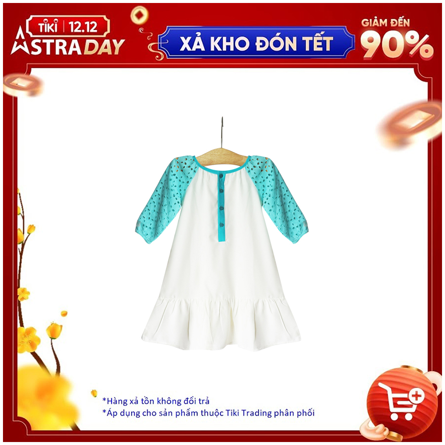 Đầm Đuôi Cá Tay Đục Lỗ CucKeo Kids HC 776 - Xanh Ngọc