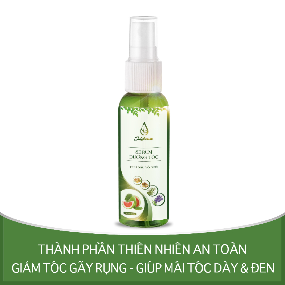 Serum dưỡng tóc tinh dầu Vỏ Bưởi 38ml JULYHOUSE giúp mái tóc khoẻ bồng bềnh, phục hồi tóc hư tổn, hương thơm thư giãn an toàn