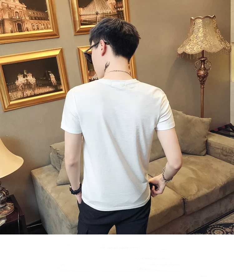 Áo thun Nam cổ tròn tay ngắn với họa tiết in chữ đơn giản, trẻ trung chất liệu vải cotton cao cấp co giãn nhẹ mặc thoải mái dễ phối đồ phù hợp với xu hướng thời trang