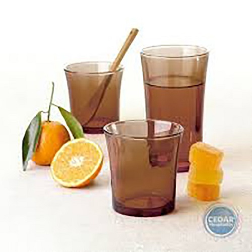 Bộ 6 ly D1011C Duralex - Lys Nâu khói Creole 210ml Thủy tinh cường lực cao cấp Pháp
