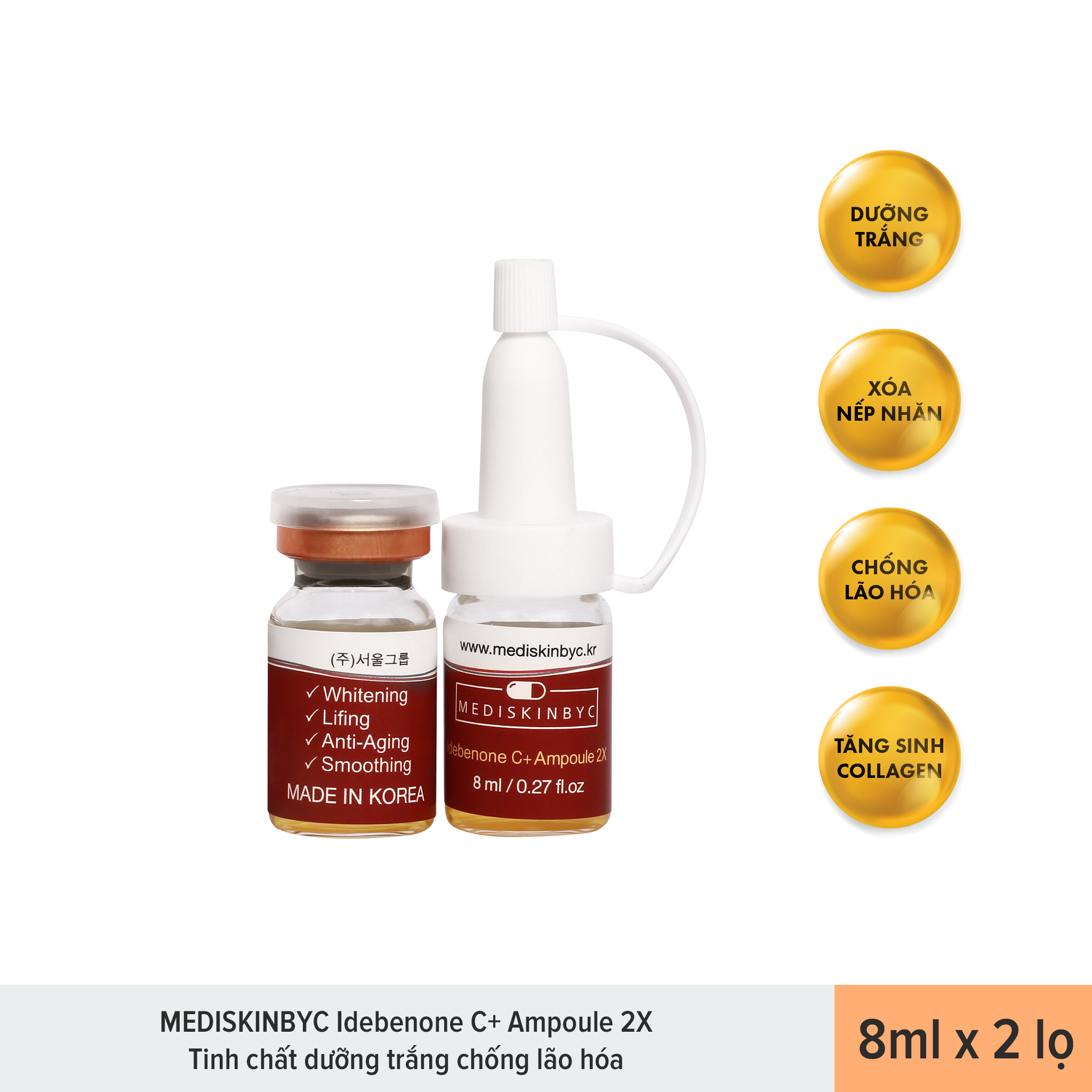 Huyết thanh chống lão hóa MEDISKINBYC  DEBENONE C+ AMPOULE 2X