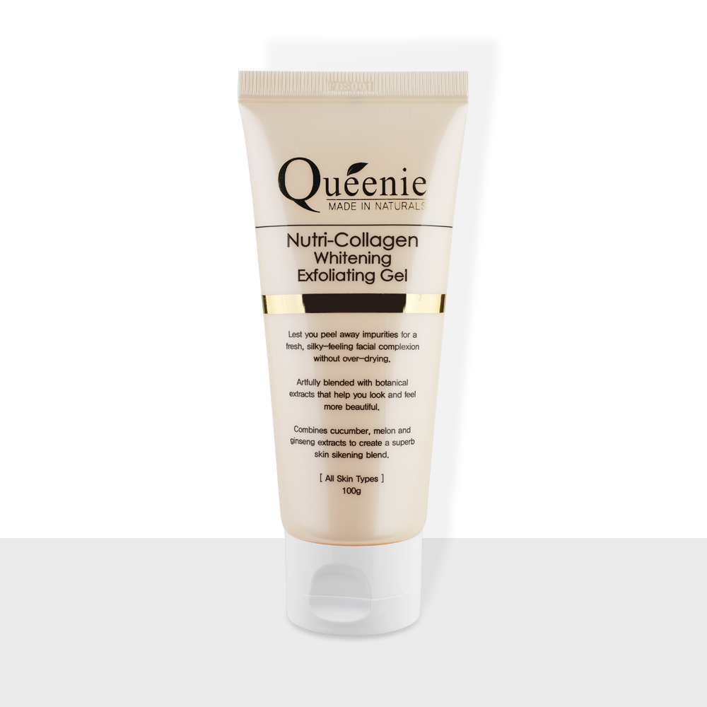 Gel tẩy tế bào chết trắng da, bổ sung collagen Queenie