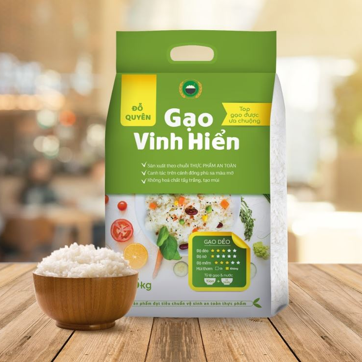 Đặc sản Tiền Giang - Gạo Quê Dẻo Vừa Đỗ Quyên (5kg) - OCOP 4 SAO