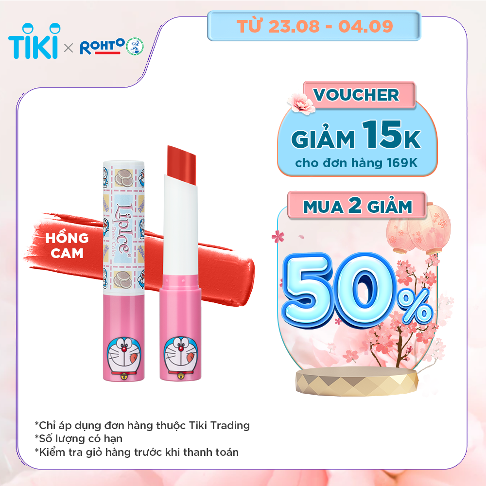 Son Dưỡng Có Màu Tự Nhiên LipIce Sheer Color x Doraemon 2.4g (Phiên Bản Giới Hạn)