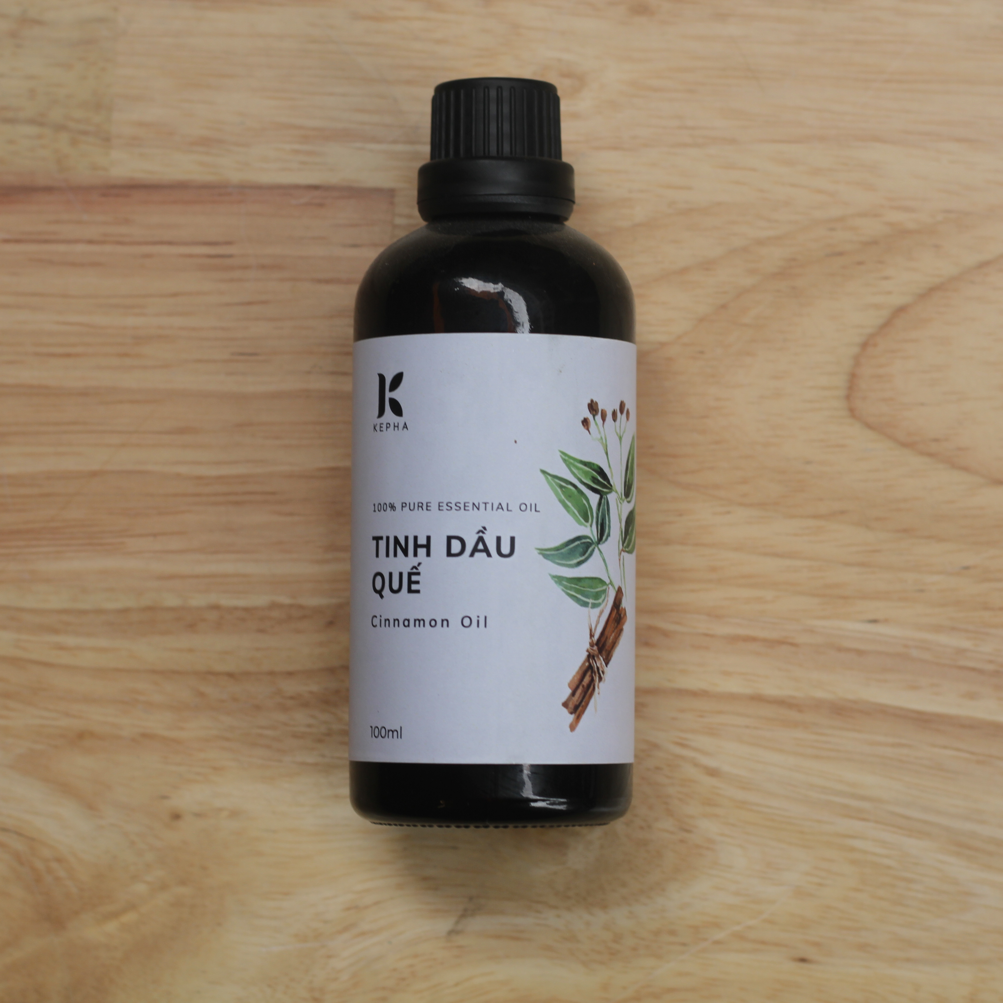 Tinh dầu Quế Kepha 100ml - Cassia Essential oil - Nguyên chất 100% - Khử mùi, lau nhà, làm sạch không khí