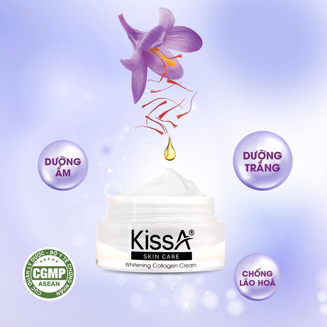 Kem dưỡng trắng da saffron KissA 15g