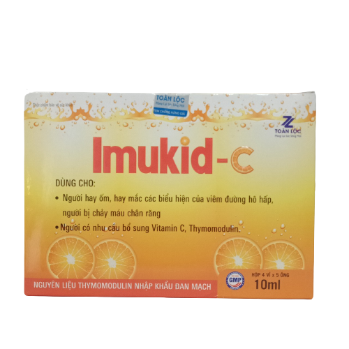 Tăng cường sức đề kháng - Siro IMUKID C bổ sung vitamin C và Thymomodulin - hàng chính hãng
