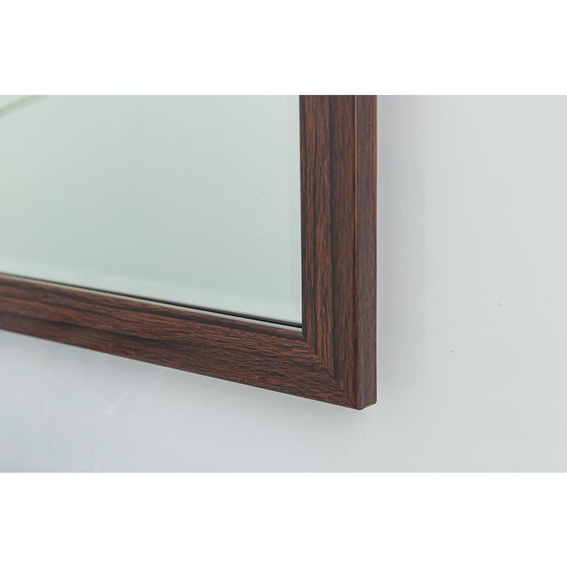 [KIBATH] Gương soi khung viền 3cm vân gỗ đậm KT 50x65 cm