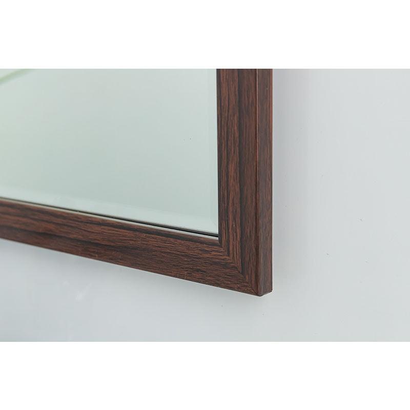 Gương soi khung viền 3cm vân gỗ đậm KT 50x65 cm