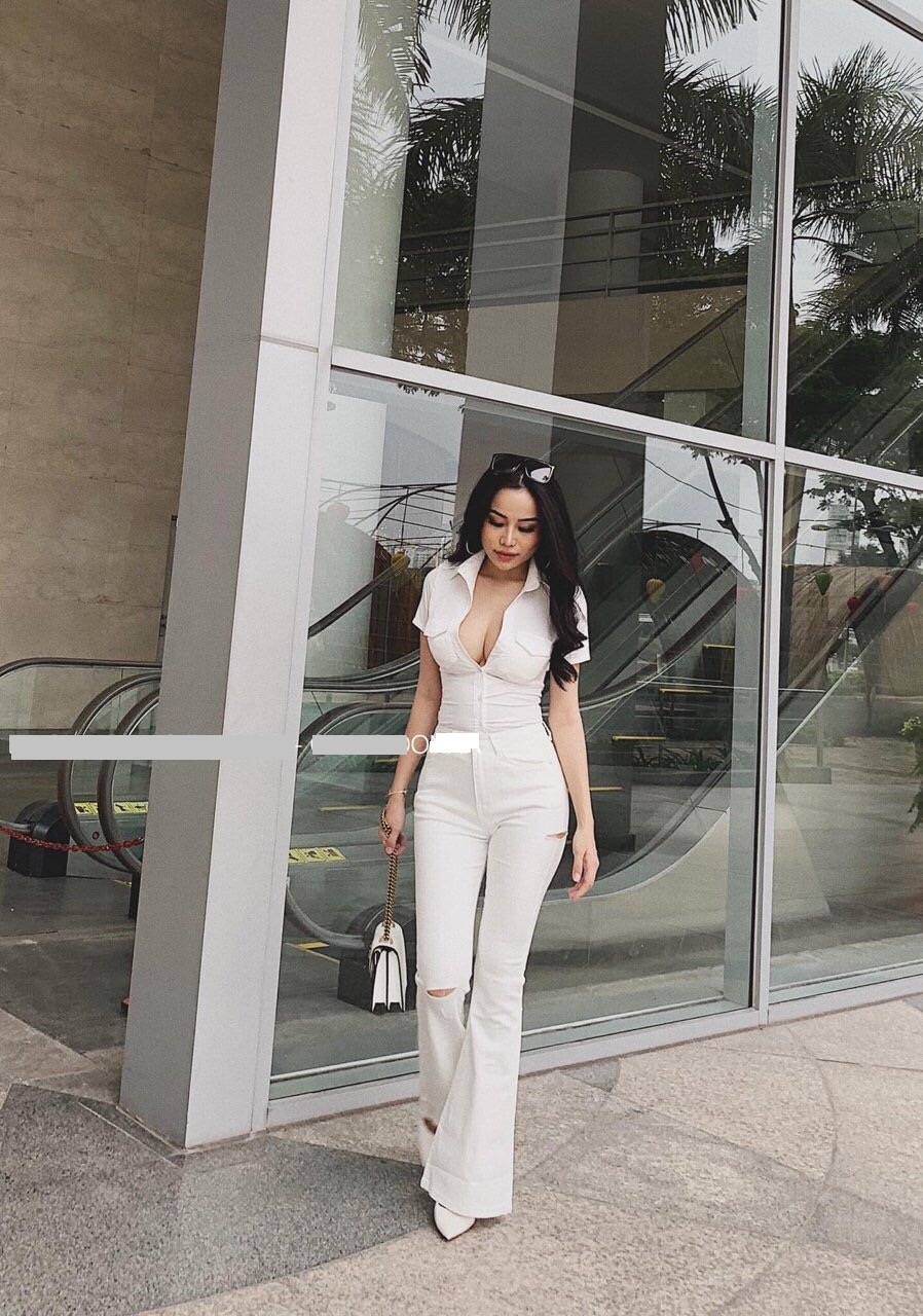 Áo sơ mi nữ tay ngắn màu trắng