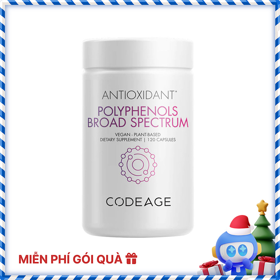 Viên uống chống nắng Codeage Polyphenols Broad Spectrum