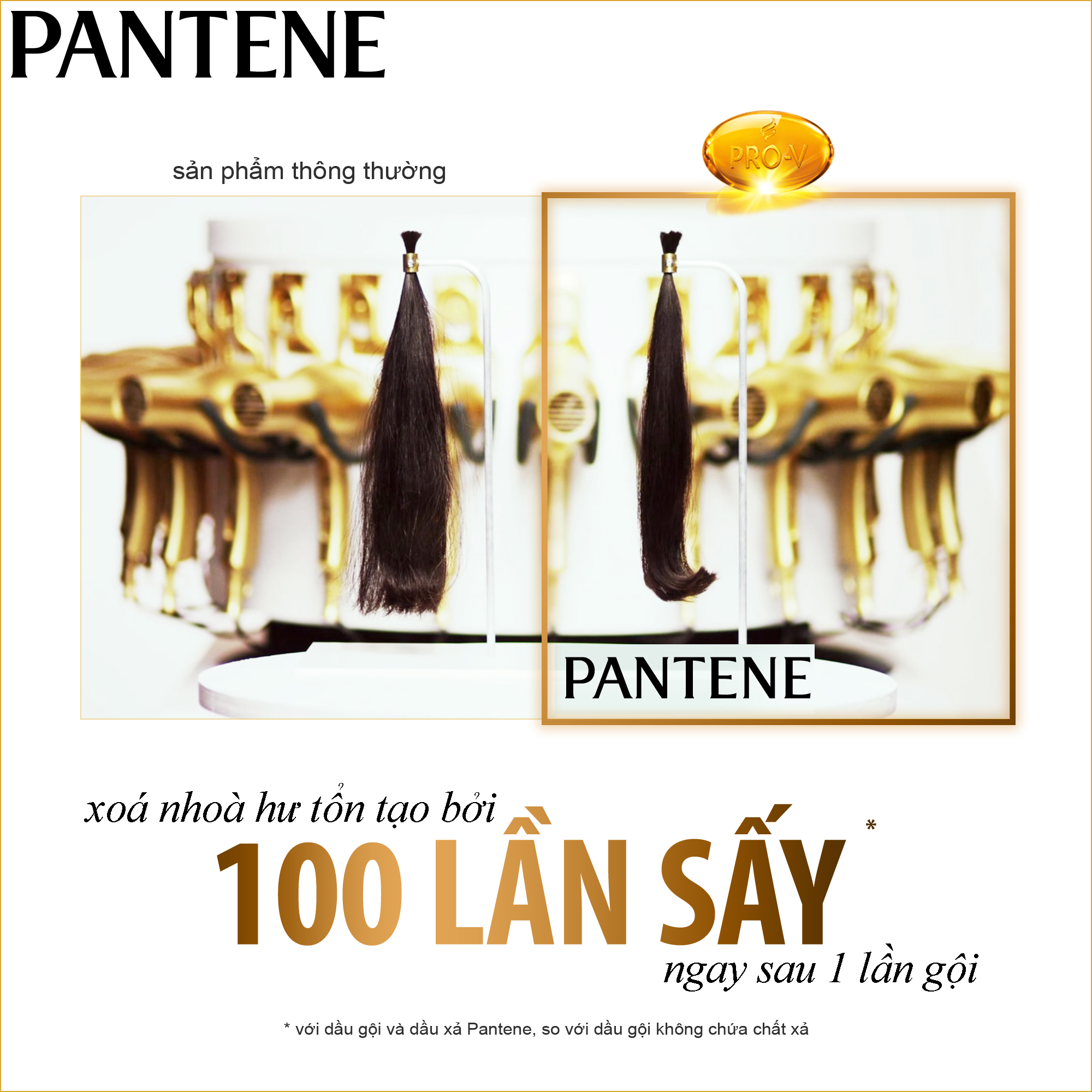 Bộ Dầu Gội Pantene Phục Hồi Hư Tổn 900g + Dầu Xả Pantene 3MM 150ml