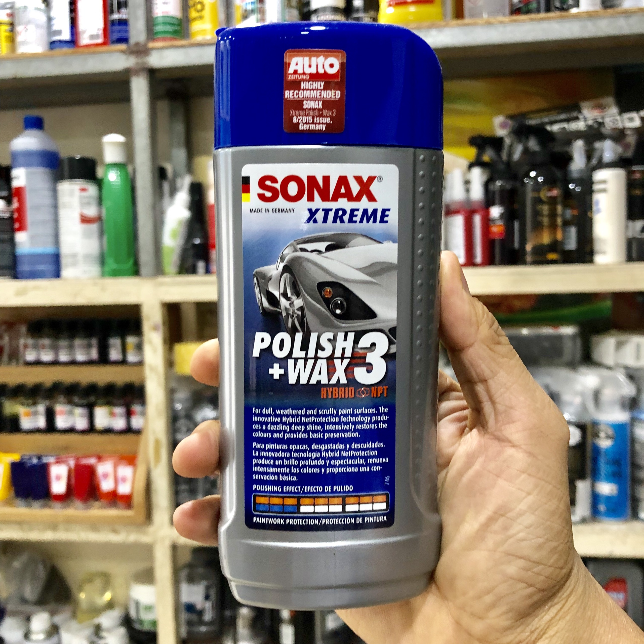 Dung dịch đánh bóng sơn xe Sonax Xtreme Polish Wax 3 250ml 202100