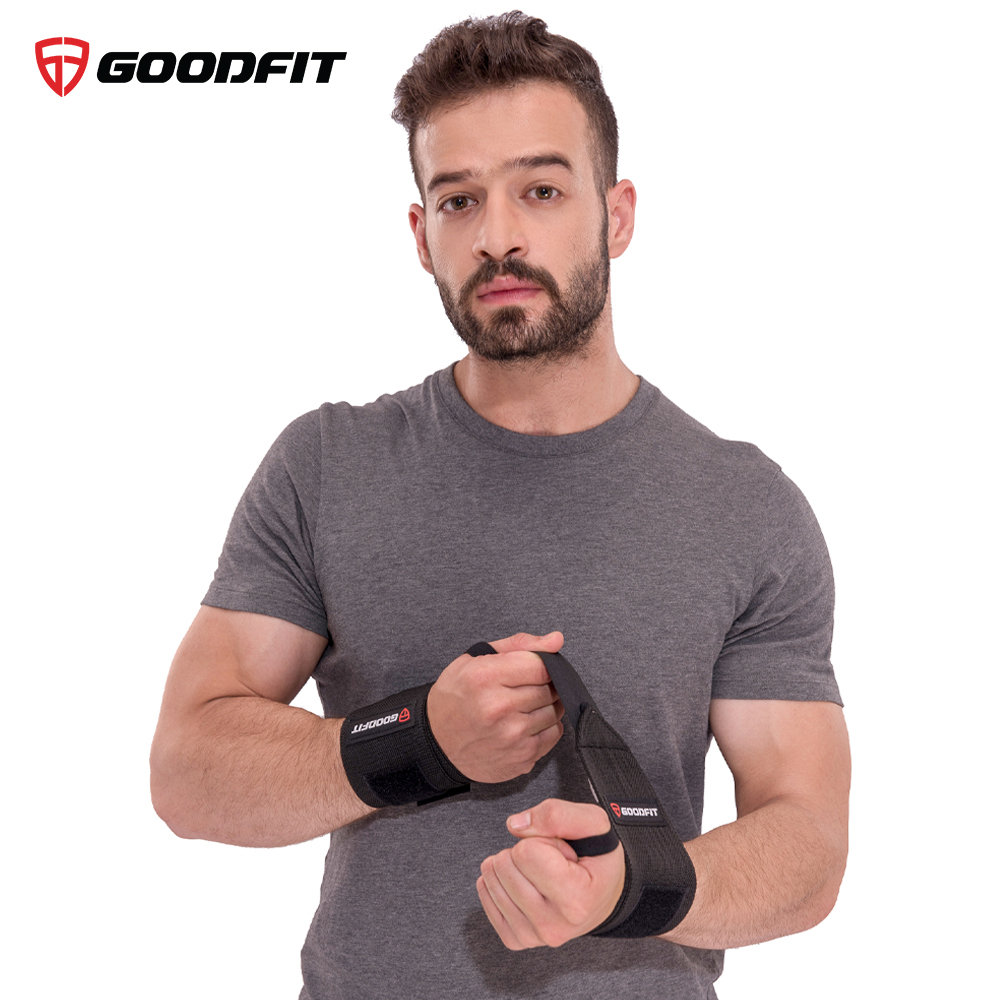 Băng quấn trợ lực khớp cổ tay tập gym, tập boxing GoodFit co giãn 4 chiều, khóa dán chắc chăn GF301W