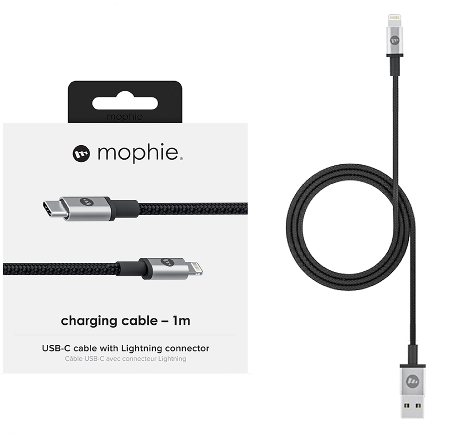 Dây Cáp Sạc Lightning Chuẩn MFi Cho iPhone Mophie 1m - Hàng Chính Hãng