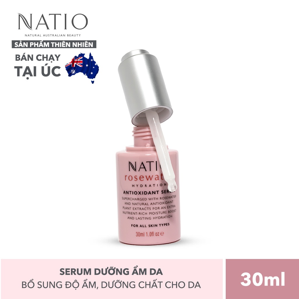 Serum Dưỡng Ẩm Da Natio Rosewater Hydration Antioxidant Serum 30ml