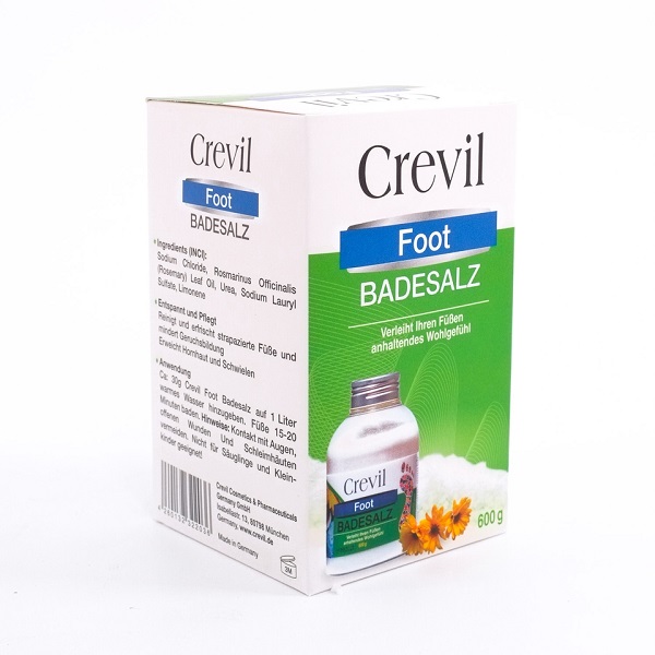 Muối ngâm chân cho người bị đau nhức xương khớp, mất ngủ Crevil Foot Badesalz 600g