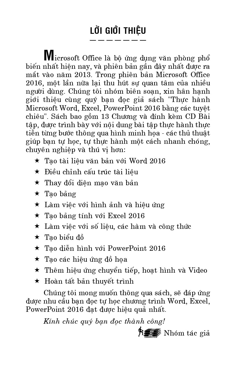 Th c h nh microsoft word excel powerpoint 2016 b ng c c tuy t chi u