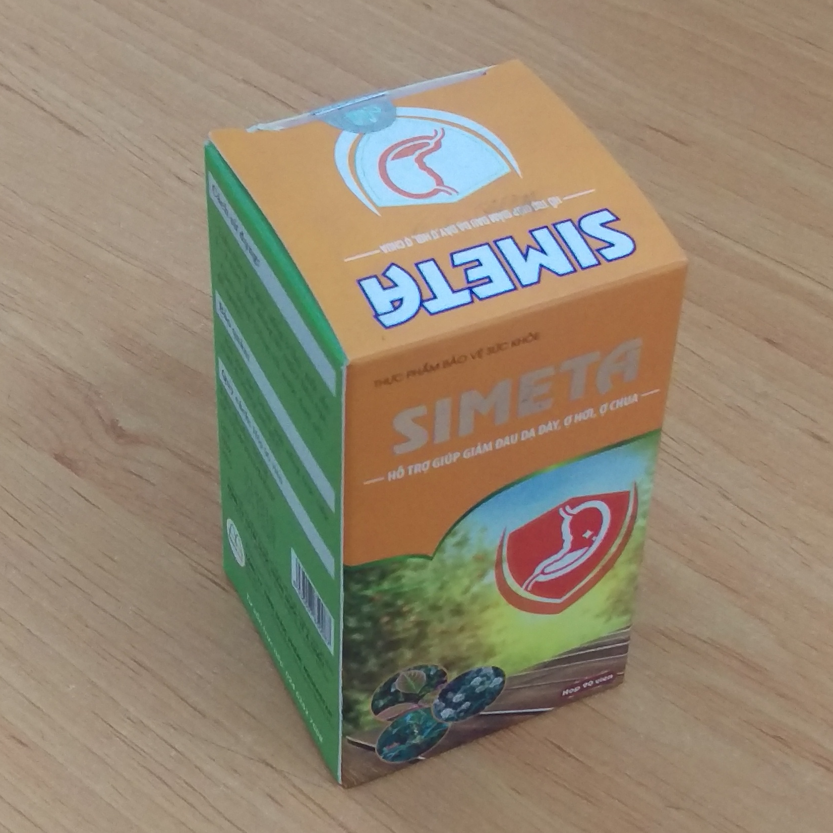 Viên Uống Hỗ Trợ Dạ Dày Simeta Giúp Giảm Đau, Hết Trào Ngược, Ợ Chua, Bảo Vệ Niêm Mạc Dạ Dày, Tá Tràng An Toàn Hiệu Quả Hộp 90 Viên