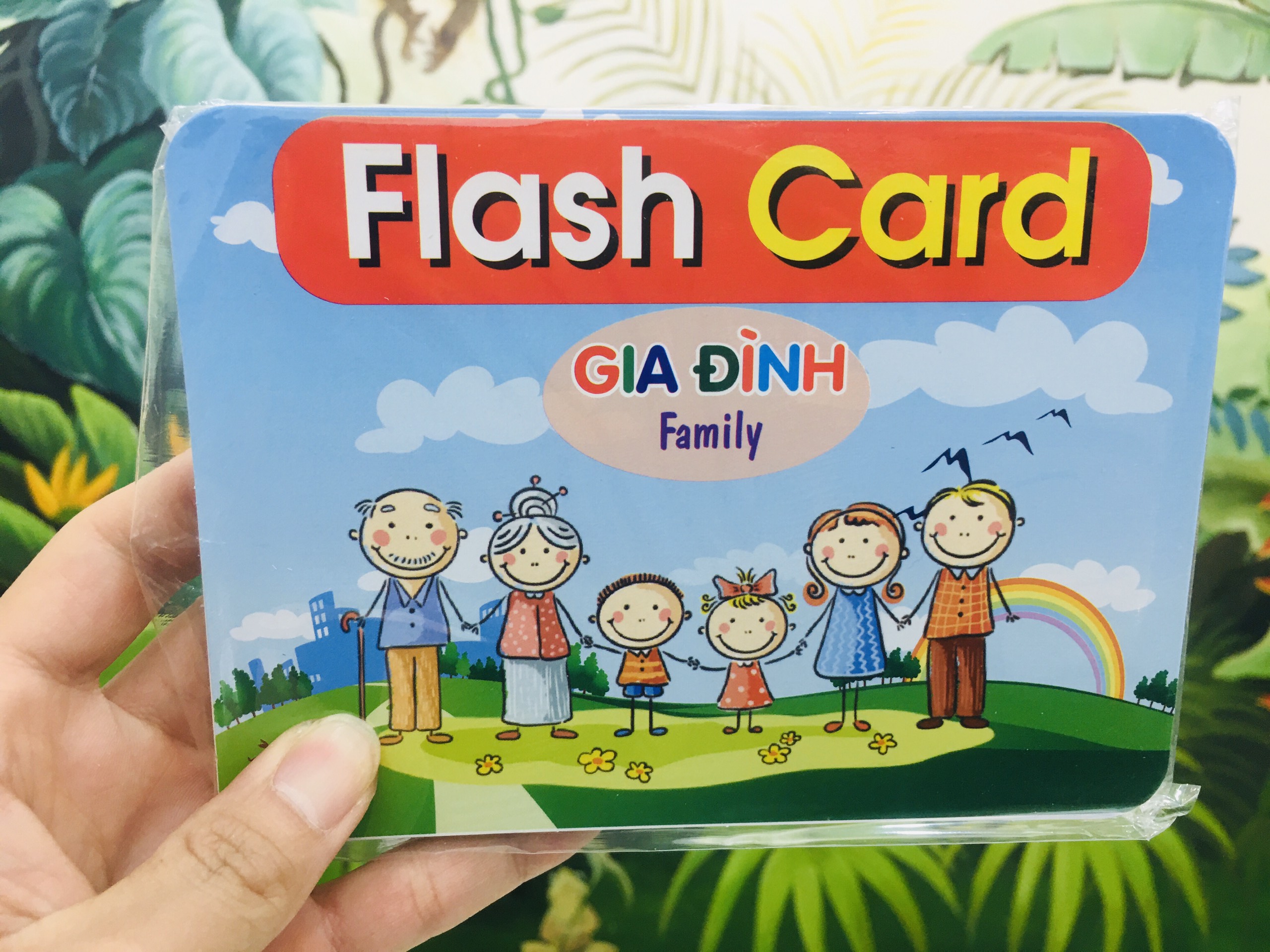 bộ thẻ học thông minh cho bé từ 0 đến 3 tuổi, Bộ Thẻ Học Thông Minh Flashcard Song Ngữ Cho Bé - Hàng Chính Hãng