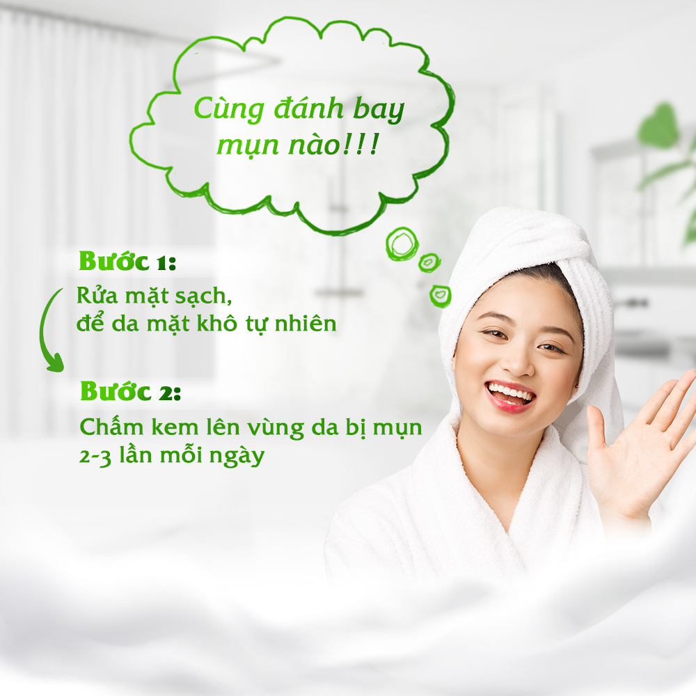 Combo 2 kem chấm mụn Oribe giảm mụn ẩn mờ thâm liền sẹo 20g