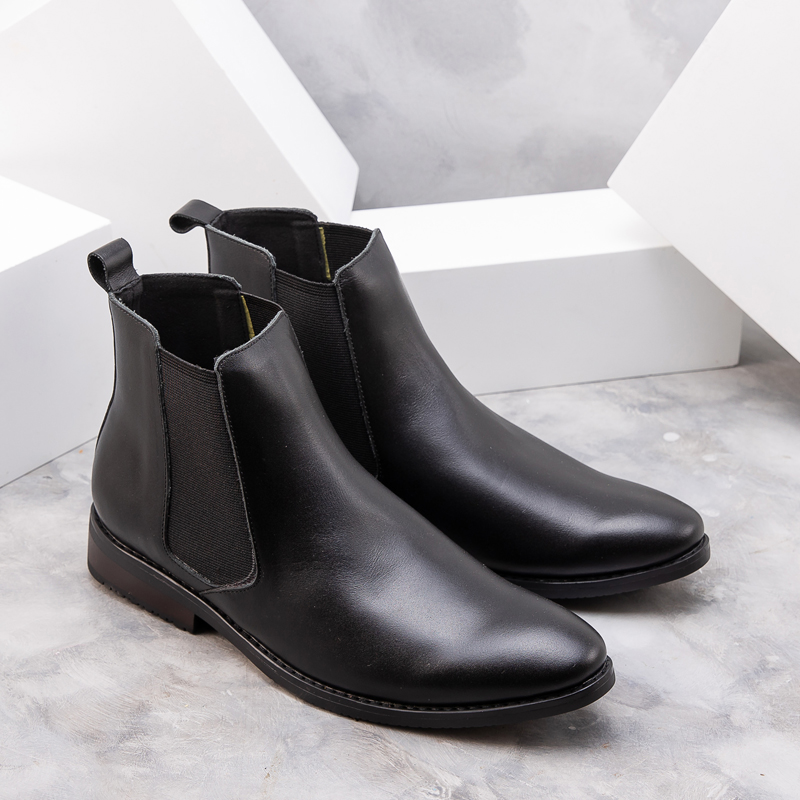 Giày Chelsea Boot Nam Cao Cổ | Da Bò Thật 100% | Hàng Full Box | Chất Lượng VNXK