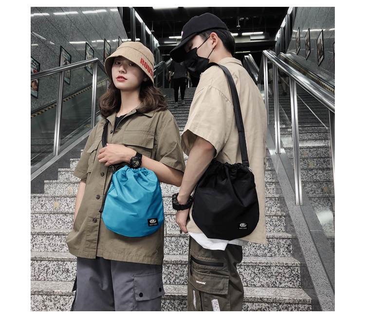 Túi đeo chéo nữ nam unisex chống thấm nước dạng rút Hàn quốc BEE GEE 091 du lịch thời trang